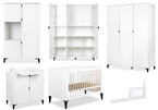 Zestaw mebli dziecięcych z Łóżeczkiem Biały MIA