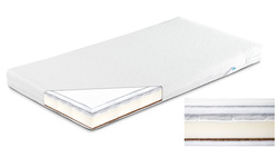  ŁÓŻECZKO Dziecięce Drewniane 140x70 Buk Tapczanik Olivia+ Materac