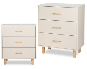 Komoda z Szufladami Duża Szampan Buk LAURA