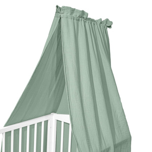 Baldachim do łóżeczka 150x200 cm Cotton color CC4 Zieleń