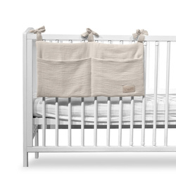 Przybornik na łóżeczko Cotton color 30x60 cm Beż CC2