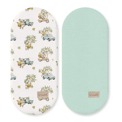 Prześcieradło do gondoli 80x35cm 2-pak Koala w podróży W446