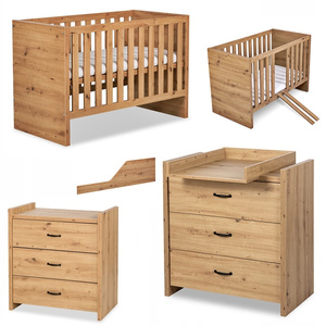 Zestaw mebli dziecięcych z Łóżeczkiem Dąb AMELIA