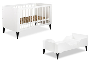 ŁÓŻECZKO Tapczanik 140x70 Dziecięce Drewniane Białe MIA