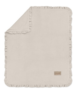 Kocyk z falbanką 100x80 cm Beż CC2