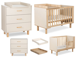 Zestaw mebli dziecięcych z Łóżeczkiem Szampan Buk LAURA