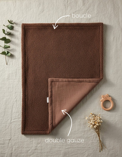 Kocyk Boucle 100x75 cm CMB8 Brąz