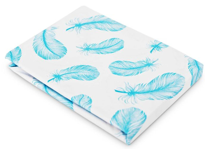 Prześcieradło drukowane 120x60 Piórka Niebieskie pol_pl_Przescieradlo-drukowane-120x60-Piorka-Niebieskie-2763_1
