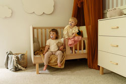 Zestaw mebli dziecięcych / młodzieżowych z Szafa, Komoda Szampan Buk LAURA