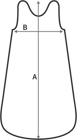 Śpiworek niemowlęcy do spania M (0,5 TOG) 77x35 cm Beż CC2