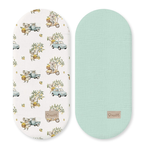 Prześcieradło do gondoli 80x35cm 2-pak Autka W416 pol_pl_Kocyk-Bambusowo-Bawelniany-100x80-Koralowy-3248_2