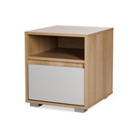 Szafka Nocna Stolik Nocny Buk Popiel z Szufladą DALIA