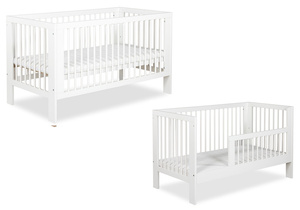 ŁÓŻECZKO Tapczanik 140x70 Dziecięce Drewniane Białe OLIVIA