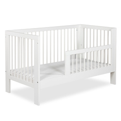  ŁÓŻECZKO Dziecięce Drewniane 140x70 Białe Tapczanik Olivia+ Materac