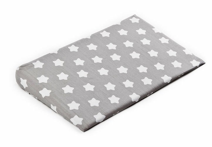 Pokrowiec na poduszkę klin do łóżeczka Gwiazdki Szare 38x60 cm pol_pl_Pokrowiec-na-poduszke-klin-do-lozeczka-Gwiazdki-Szare-38x60-cm-1484_1