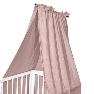 Baldachim do łóżeczka 150x200 cm Cotton color CC1 Róż
