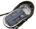 Śpiworek do wózka polar COMBI 3w1 Graphite/Grey 100x45 cm