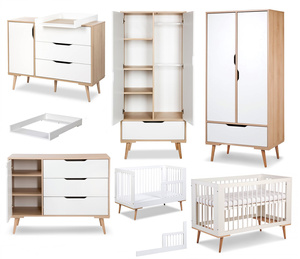 Zestaw mebli dziecięcych z Łóżeczkiem Białe Buk SOFIE