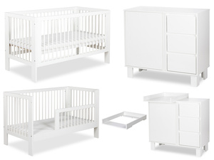 Zestaw mebli dziecięcych z Łóżeczkiem Biały Olivia