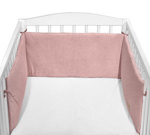 Ochraniacz do łóżeczka Welurowy 180x30 cm Róż CC1