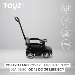 Jeździk Land Rover Black