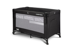 Łóżeczko turystyczne ESTI z opuszczanym bokiem Black