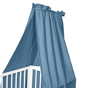 Baldachim do łóżeczka 150x200 cm Cotton color CC7 Niebieski