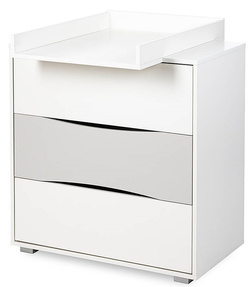 Zestaw mebli dziecięcych z Łóżeczkiem Białe Popiel NATI