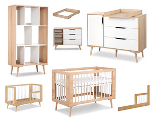 Zestaw mebli dziecięcych z Łóżeczkiem Białe Buk SOFIE